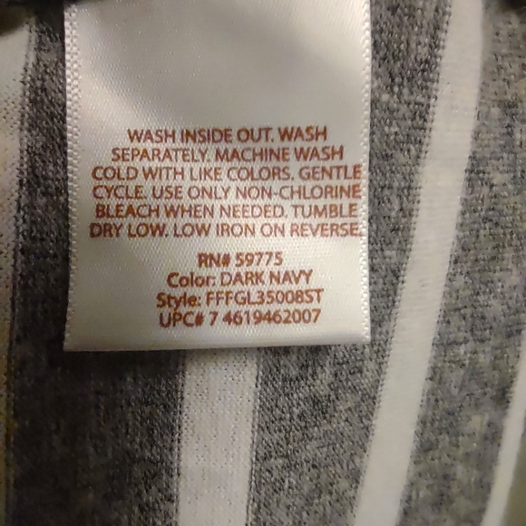 Faded Glory Gray striped Top - Picture 5 of 5